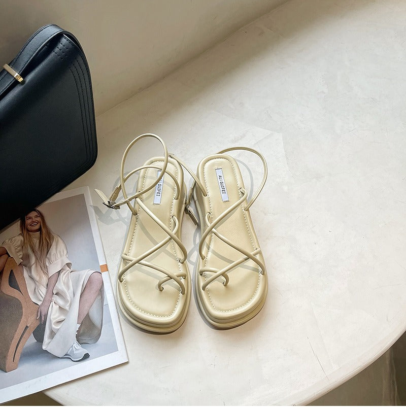 Amélie - Sandales à talons style décontracté et compensés pour femmes