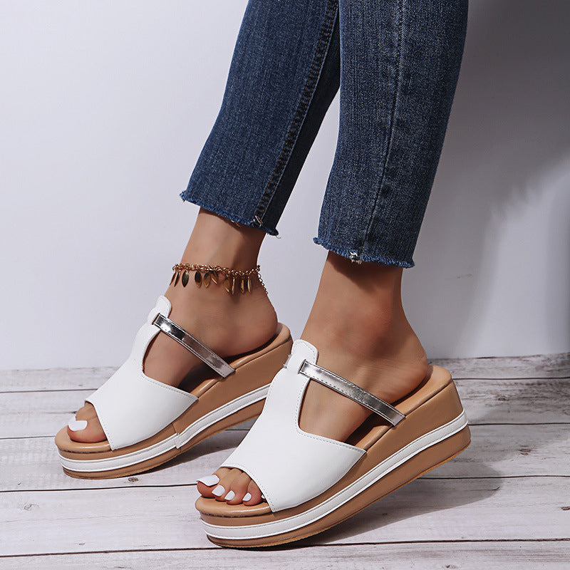 Giulia- Sandales à talons compensés pour femmes
