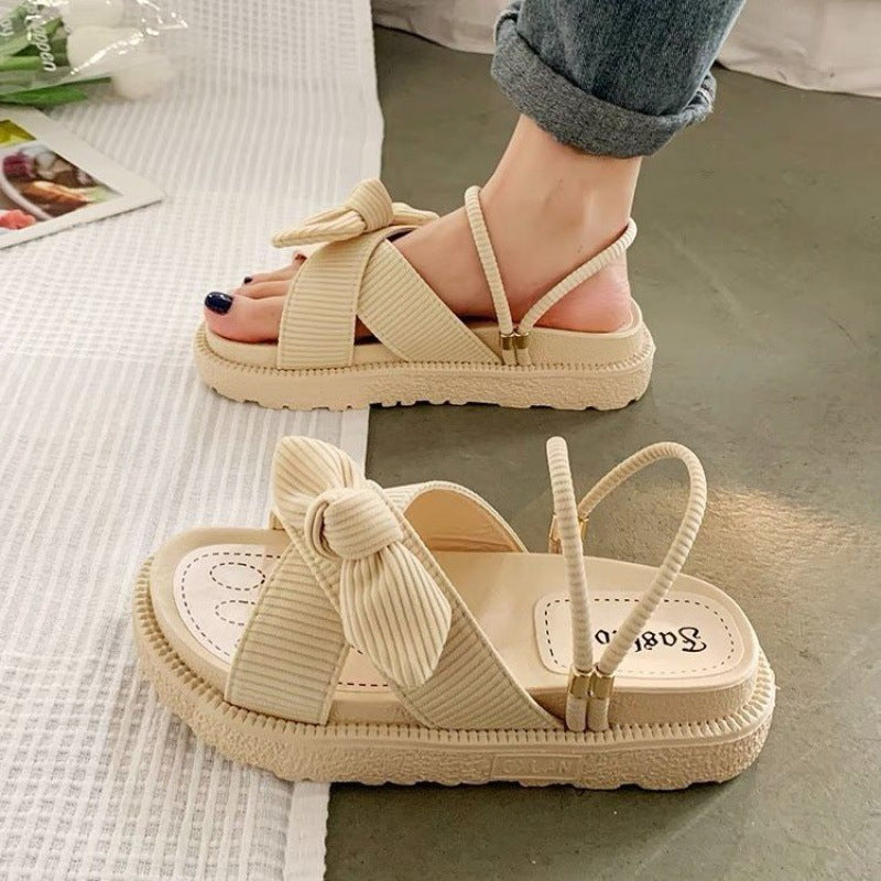 Liora- Sandales plates confortables et souples pour femmes