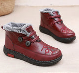 Mady- Chaussures chaudes et confortables en cuir pour femmes