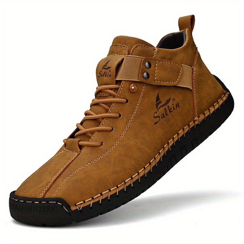 Salkin- Bottines en cuir confortables et antidérapantes pour femmes