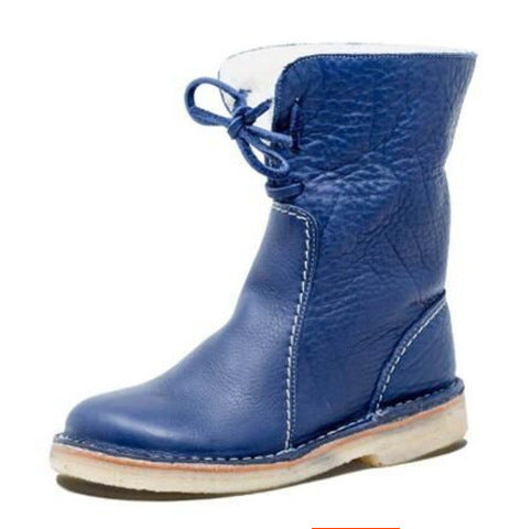 FRIMA- BOTTES IMPERMÉABLES EN CUIR POLAIRE AVEC DOUBLURE EN LAINE pour femmes
