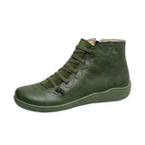 RIMA-Bottines vintage en cuir confortables pour femmes