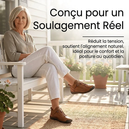 Mia- chaussures en cuir confortables et légères