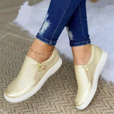 Stéphanie- Chaussures Plates Confortables à Fermeture Éclair
