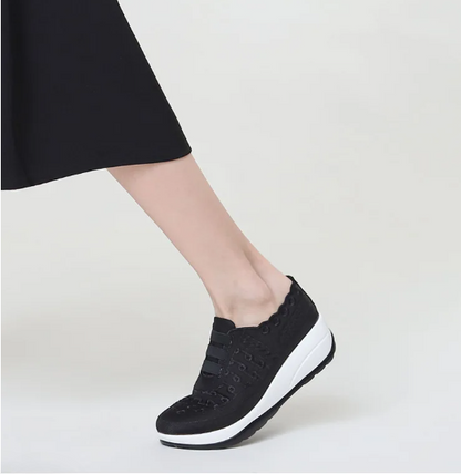 LANA- chaussures à Semelle Compensée et Respirantes pour Femmes