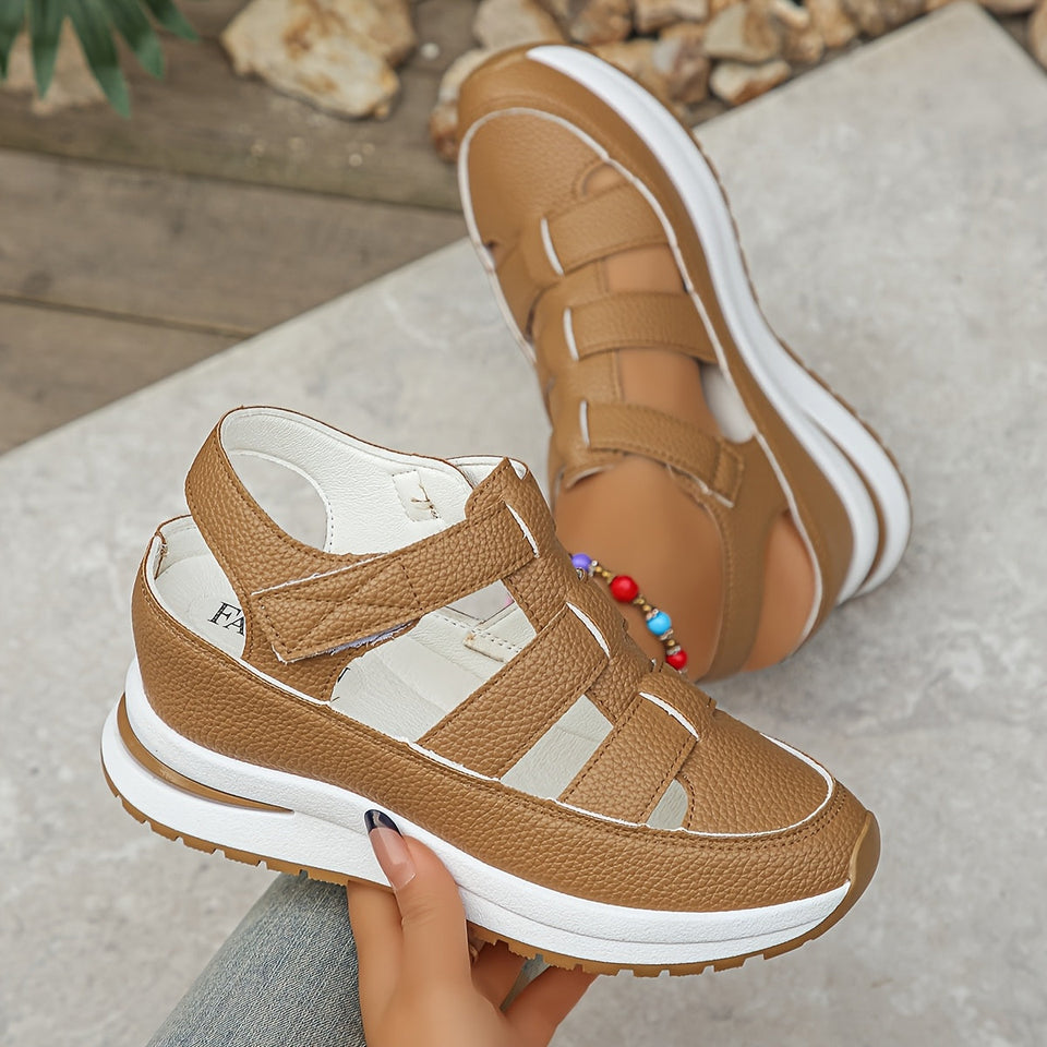 ElevaSoft™ – Sandales Compensées Femme Confortables et Orthopédiques