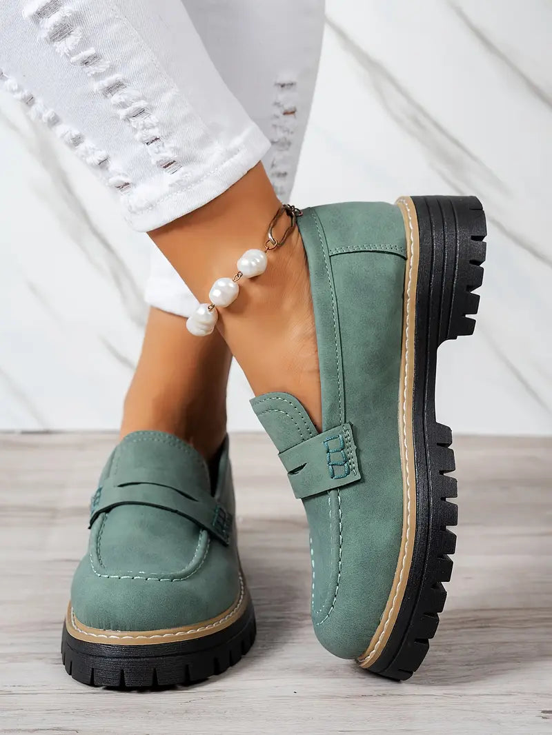 LILA- Chaussures en daim Élégantes, Confortables pour Femmes