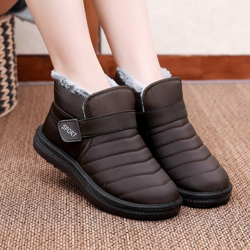 Sport- Bottines d'hiver chaudes antidérapantes pour femmes