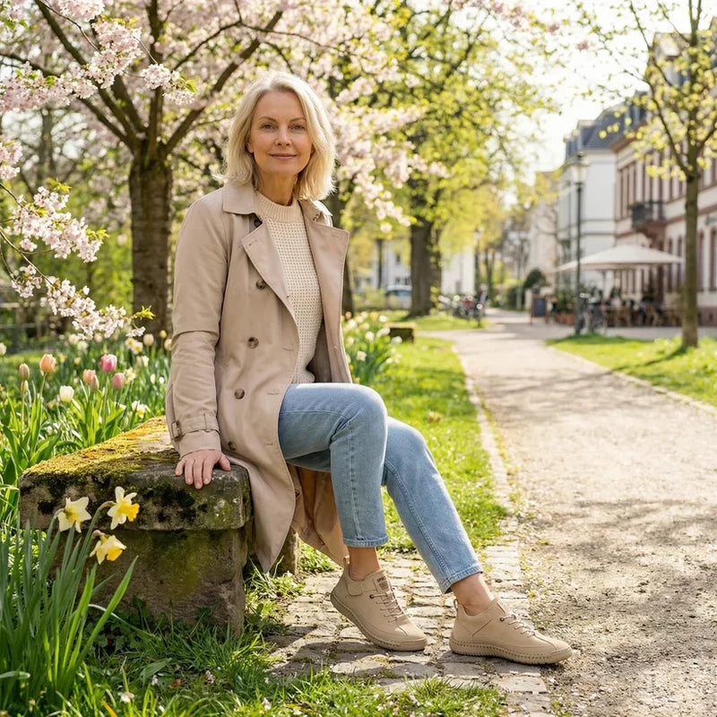 Mia- chaussures en cuir confortables et légères