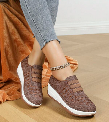 LANA- chaussures à Semelle Compensée et Respirantes pour Femmes