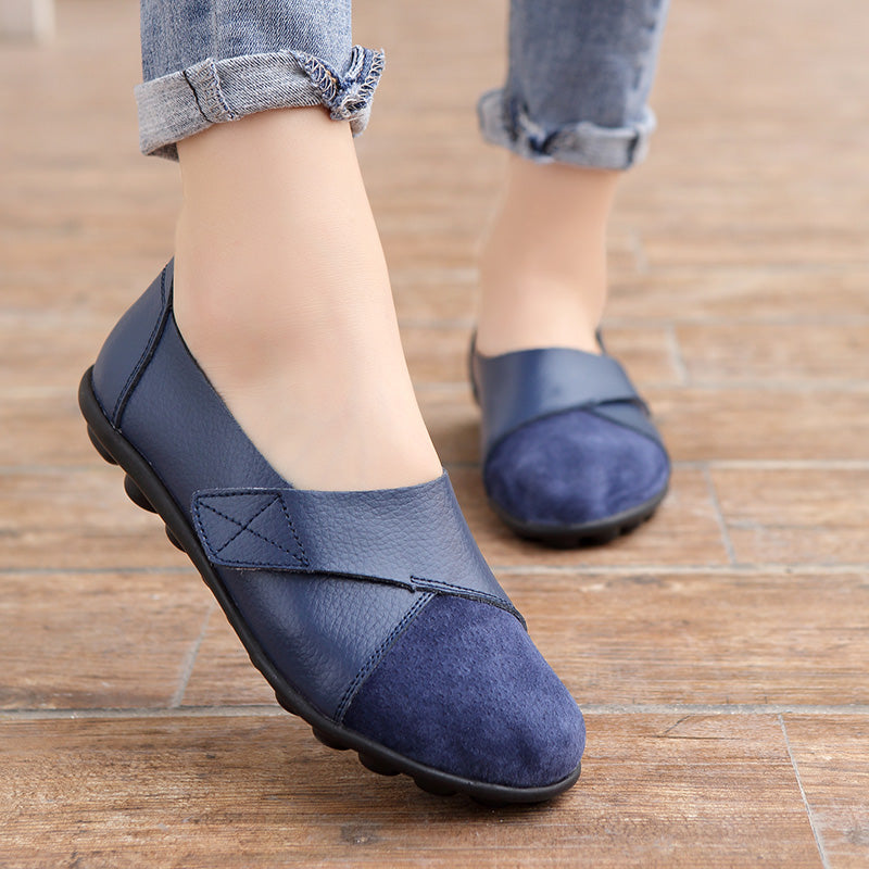 Stella- chaussures souple et décontractées en cuir pour femmes