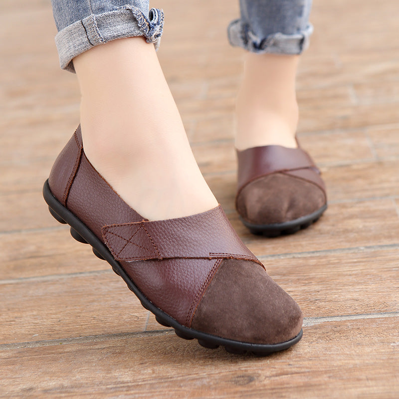Stella- chaussures souple et décontractées en cuir pour femmes